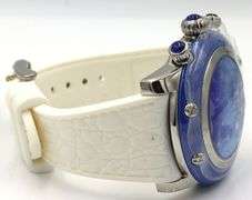 Glam Rock ladies blue dial stainless steel watch