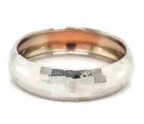 14kt White gold 3.8mm band