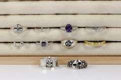 .925 Sterling Silver Curated Ring Lot of 10 Rings Various Sizes & Styles