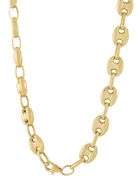 7.0MM Polished Gucci Style Chain Link Necklace in 10K
