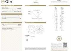 18K White Gold Cushion Cut Diamond Ring of 2.46ct