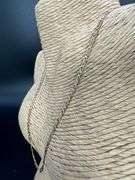 10k Gold Rose White Yellow Tri Color Solid Valentino Diamond-Cut Star Link Chain 3.2mm Necklace 16"