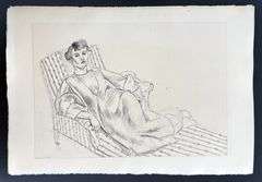Very rare Henri Matisse etching signed in the plate, C.1920, from the series of Cinquante Dessins