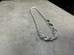 Sterling Silver Hollow Spiral Rope Chain 4mm Pure 925 Italy New Men's Wide Bracelet 8"