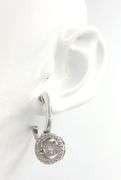 Attractive 14K WG Diamond Halo Earring & Pendant Suite