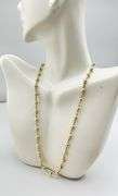 14KT Yellow Gold Diamon-Cut Beaded Chain Necklace