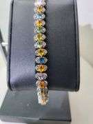 Polychromatic Sapphire Bracelet in Sterling Silver