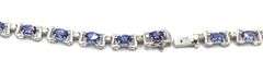 Amazing 17.31CTW Designer Oscar Friedman Oval Faceted Tanzanite & Diamond Necklace in 14K White Gold