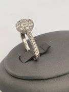 CERTIFIED AMAZING 14K WHITE GOLD AND DIAMOND RING