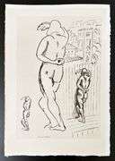 Very rare Henri Matisse etching signed in the plate, C.1920, from the series of Cinquante Dessins