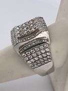 MEN'S CERTIFIED 14K WHITE GOLD DIAMOND RING
