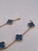 CERTIFIED BRAND NEW 18K YELLOW GOLD CLOVER LEAF BRACELET