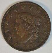 Handsome XF 1827 Coronet Large Cent. Nice color