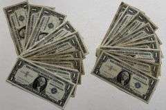 32 Asst 1957 Series $1 Silver Certificates.