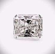 Huge 7 Ct Radiant Cut White Amber Ice Lab Simulated Diamond Solitaire