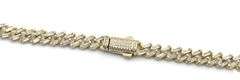 925 Sterling silver Cuban link cubic zirconia necklace