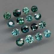 Multi-hue 3.07ct natural blue green Sapphire set