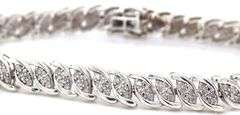 925 Sterling silver diamond bracelet