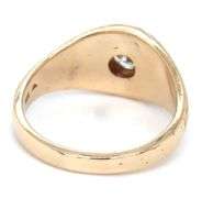 14kt Yellow gold 0.50ct diamond gent's ring