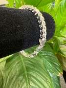 Sterling Silver Men's Franco Chain 4.6mm Solid 925 Italy New Bracelet 7"