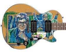 Elton John Live Autographed Custom Graphics Gibson Epiphone Guitar ACOA