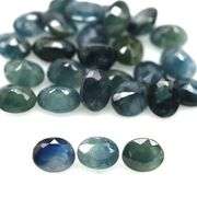 Heavy 10.82ct gray blue Sapphire set from Madagascar! Heated only!