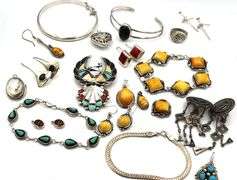 Big group lot of vintage 925 sterling silver mixed jewelry