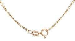 14kt Yellow gold Figaro chain necklace