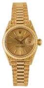 Rolex President Datejust 69178, 26MM, Custom Bark Finish, 18K Ladies Watch