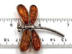 925 Sterling silver fire fly brooch