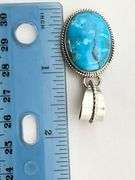 925 Native American Oval Shape Turquoise Pendant