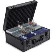 Card Storage Case Aluminum Frame Adjustable Dividers