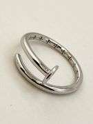 925 Sterling Silver Nail Ring