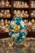 Faberge-Style Egg with Sparkling Austrian Crystals