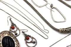 Heavy Vintage 925 sterling silver group lot of miscellaneous jewelry