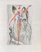 Rare Salvador Dali Original Engraving from The Divine Comedy, Purgatory