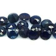 Heated Only! 6.65ct midnight blue Sapphire set