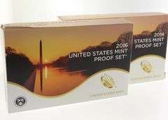 2014 & 2016 US Proof Sets.