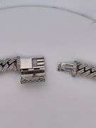 CERTIFIED 14 K WHITE GOLD DIAMOND CUBAN LINK CHAIN 168.8 GRAMS