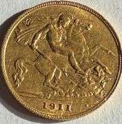 1911 Slider Gold Half Sovereign