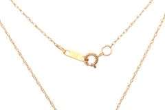 14kt Yellow gold cross pendant on chain