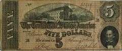 $5 Feb 17 1864 Series CSA Note