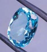 Fantastic 11.65ct pendant cut sky blue Topaz