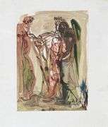 Rare Salvador Dali Original Engraving from The Divine Comedy, Purgatory