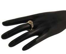 Le Vian 0.75ctw White and Chocolate Diamond Belt Buckle Ring in 14K