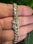 Sterling Silver Solid Miami Cuban Link Chain 6.8mm 925 Italy Box Lock Necklace 22"