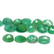 Rich green 6.66ct set of 5x4mm Zambian Emerald set