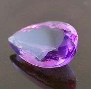 Substantial pear cut 43.03ct violet Amethyst