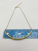 David Yurman 18KT Yellow Gold Curved Bar Necklace