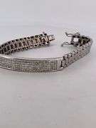 CERTIFIED 14K WHITE GOLD DIAMOND BRACELET